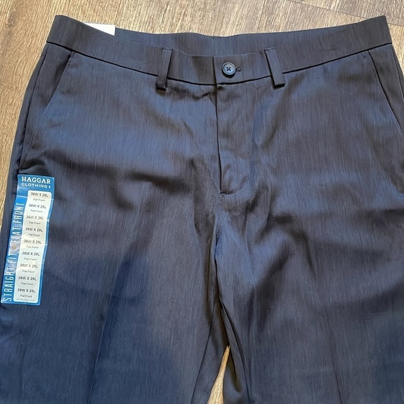 Haggar‎ Flat Front Straight Fit 29L Dress Pant - Picture 3 of 12